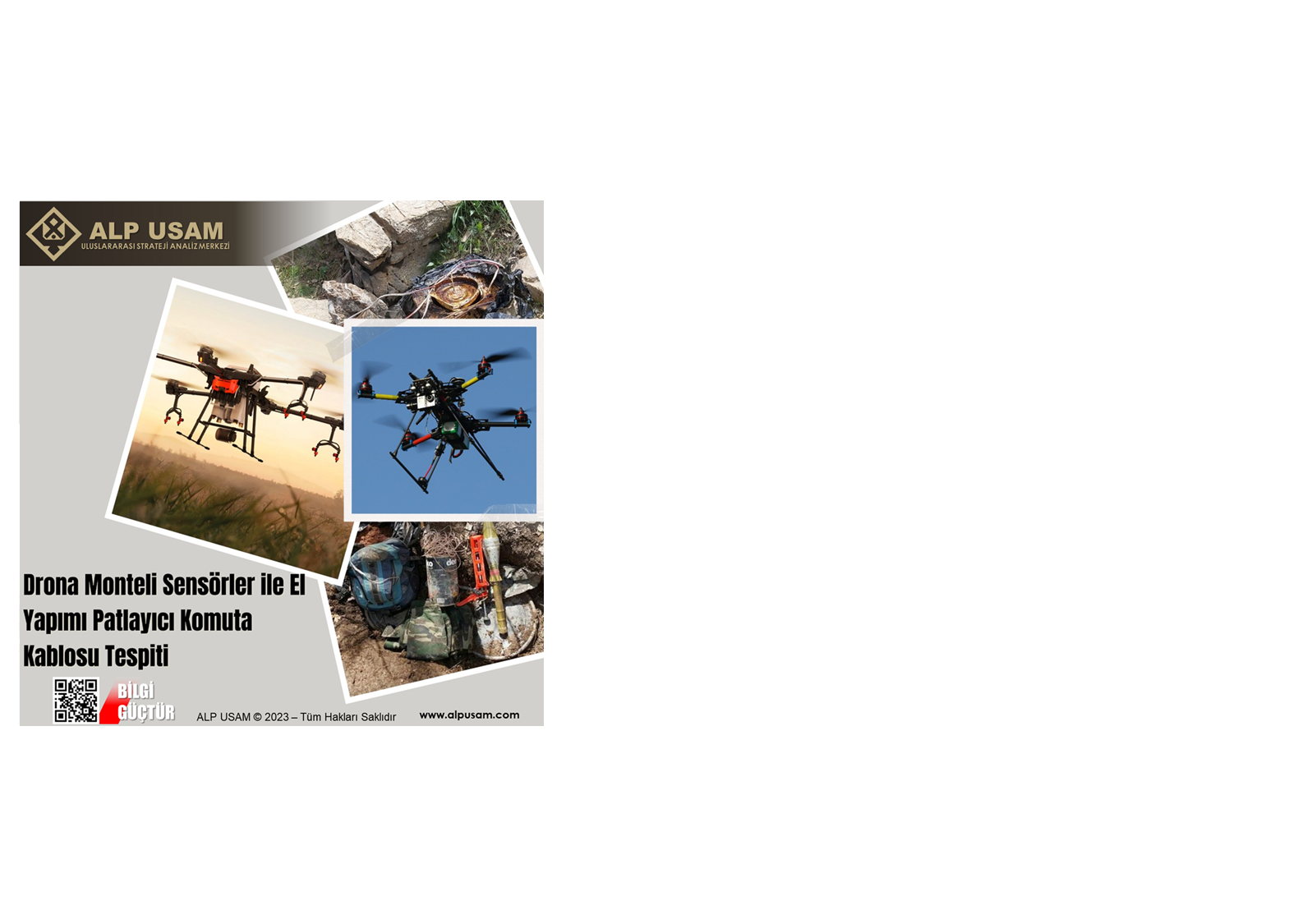 Drona Monteli̇ Sensörler ile El Yapımı Patlayıcı Komuta Kablosu Tespiti