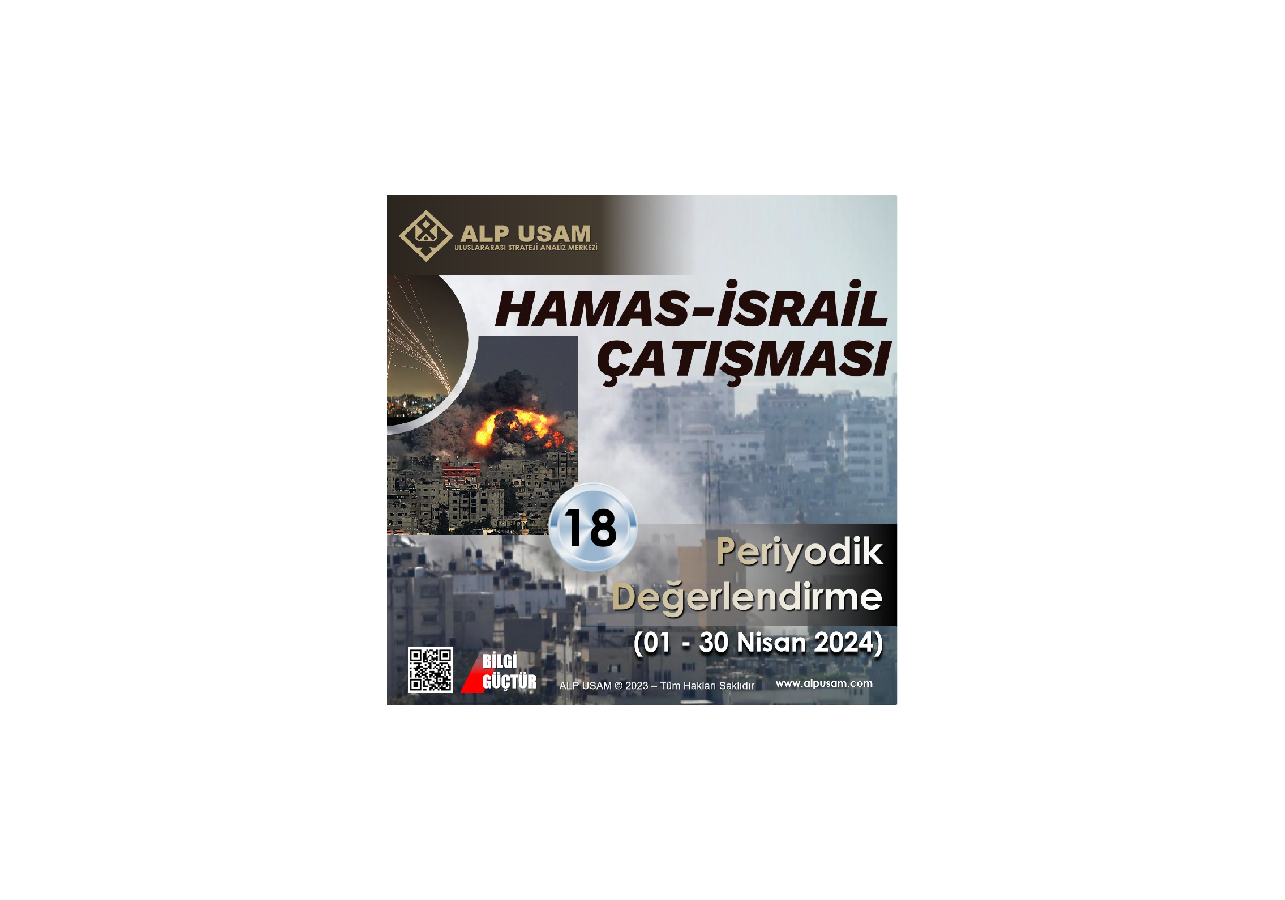 Hamas-İsrail Çatışması Periyodik Değerlendirme - 18
